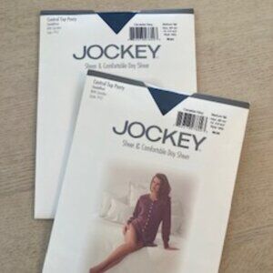 Two Identical Pair of Women's Jockey Pantyhose, NEW